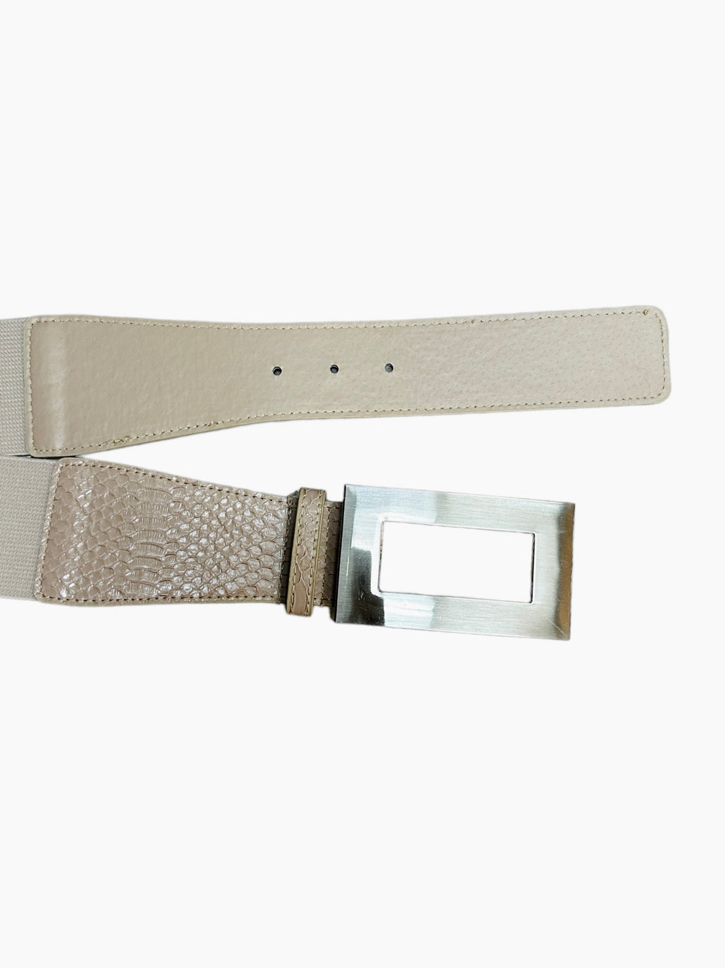 Ceinture tressée avec boucle rectangulaire dorée