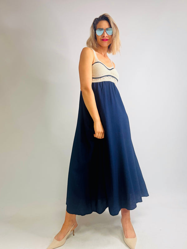 ROBE LONGUE HAUT EN TRICOT FIN