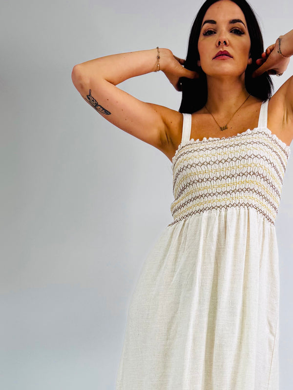 ROBE LONGUE BRODERIE