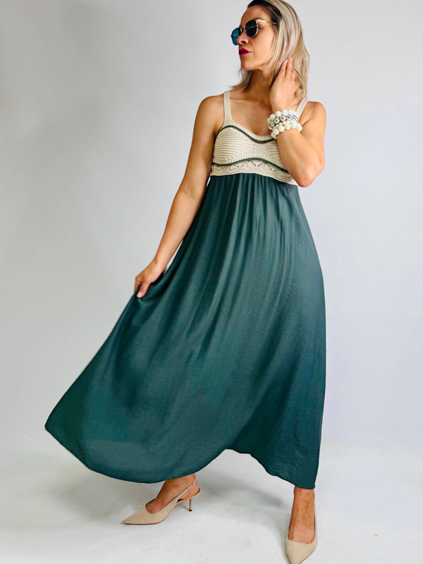 ROBE LONGUE HAUT EN TRICOT FIN