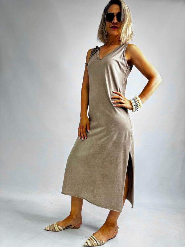 ROBE LONGUE EN COTON