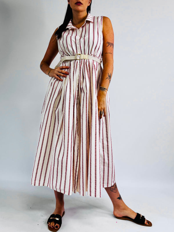 ROBE CHEMISE RAYÉE