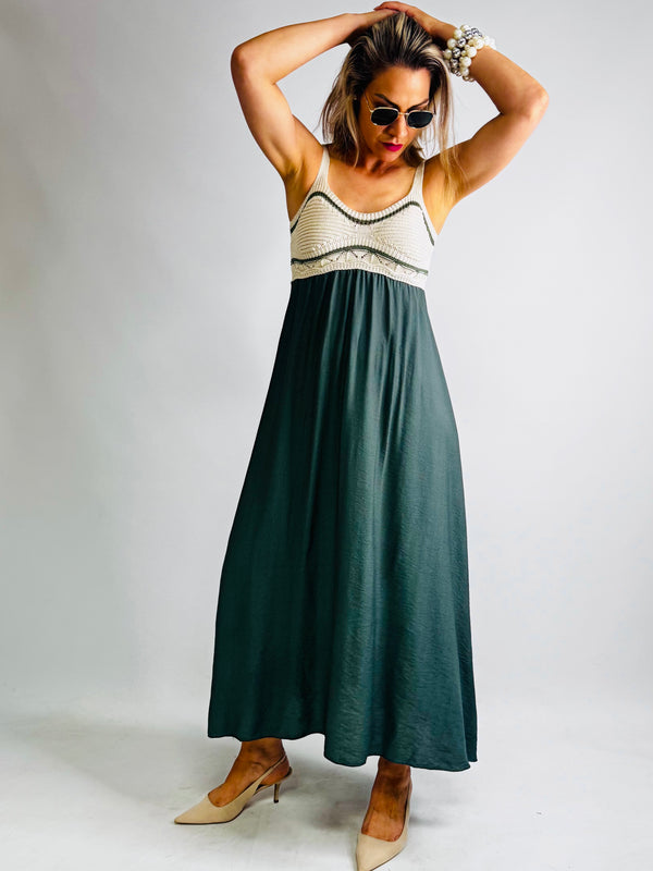 ROBE LONGUE HAUT EN TRICOT FIN