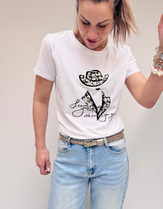 T-SHIRT AVEC PERLES