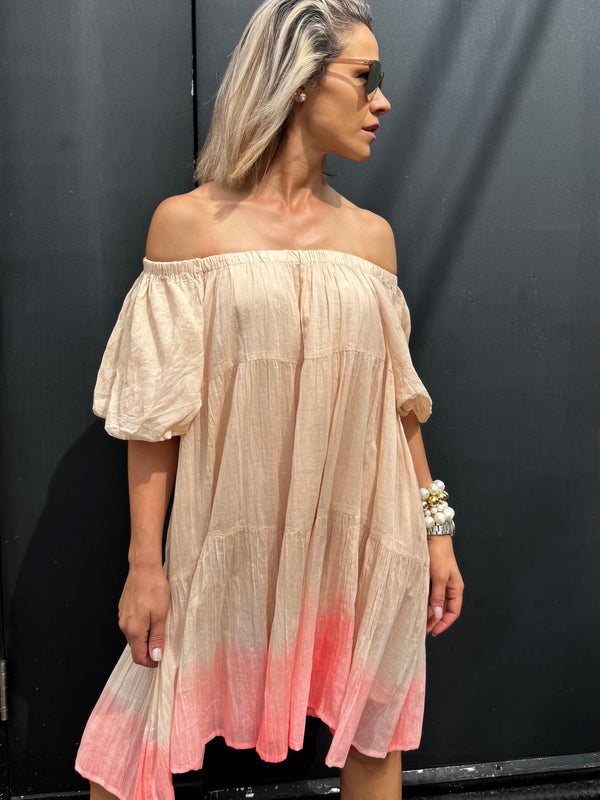 ROBE COURTE TIE DYE