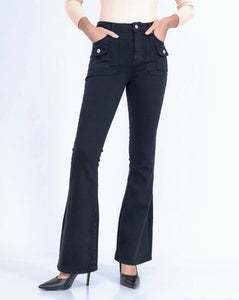 JEANS SKINNY FLARE POCHES